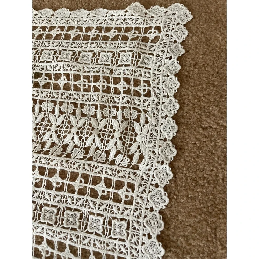 3 Vintage Crocheted Table Runners/Dresser Scarves